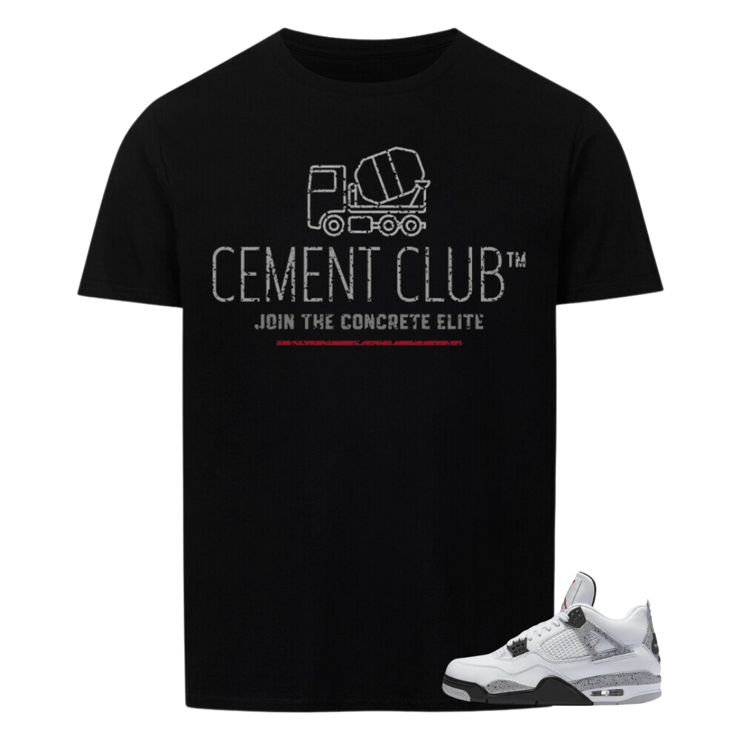 Drop-Match Unisex-Shirt zum Air Jordan 4 White Cement (J4 J3) | Cement Club™️
