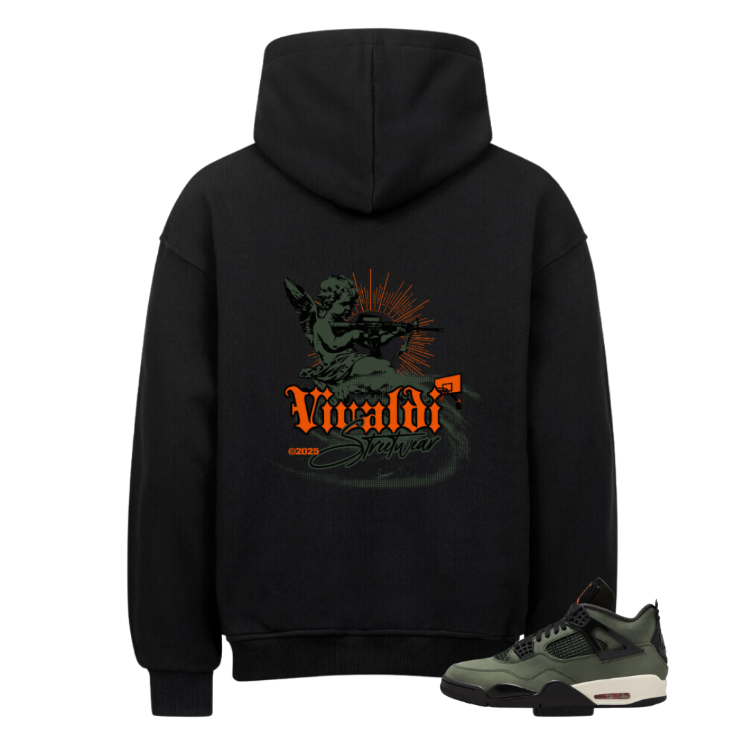 Above the Rim – Drop-Match x VIVALDI™ Oversized Hoodie zum Air Jordan 4 Undefeated