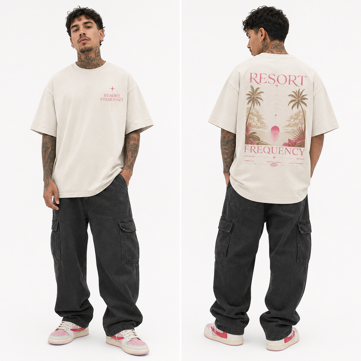 Resort Frequency Oversized Shirt - Match Fit