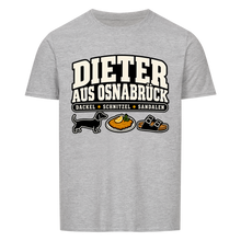 Dieter aus Osnabrück T-Shirt – Dackel, Schnitzel & Sandalen – sport grey