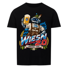 Wiesn 2.0 – Roboter in Lederhose T-Shirt – schwarz