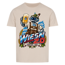 Wiesn 2.0 – Roboter in Lederhose T-Shirt – sand
