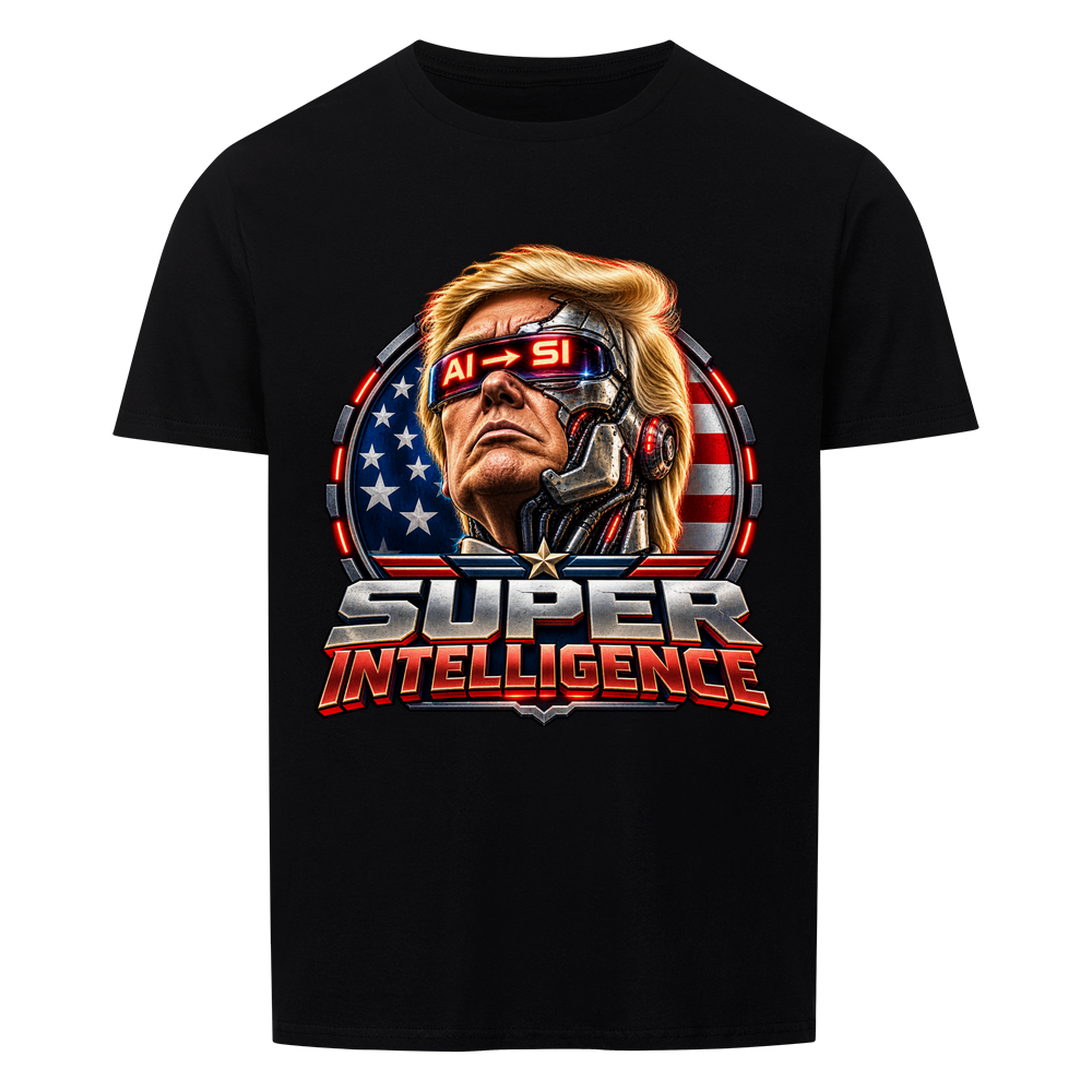 Super Intelligence Robot T-Shirt – schwarz