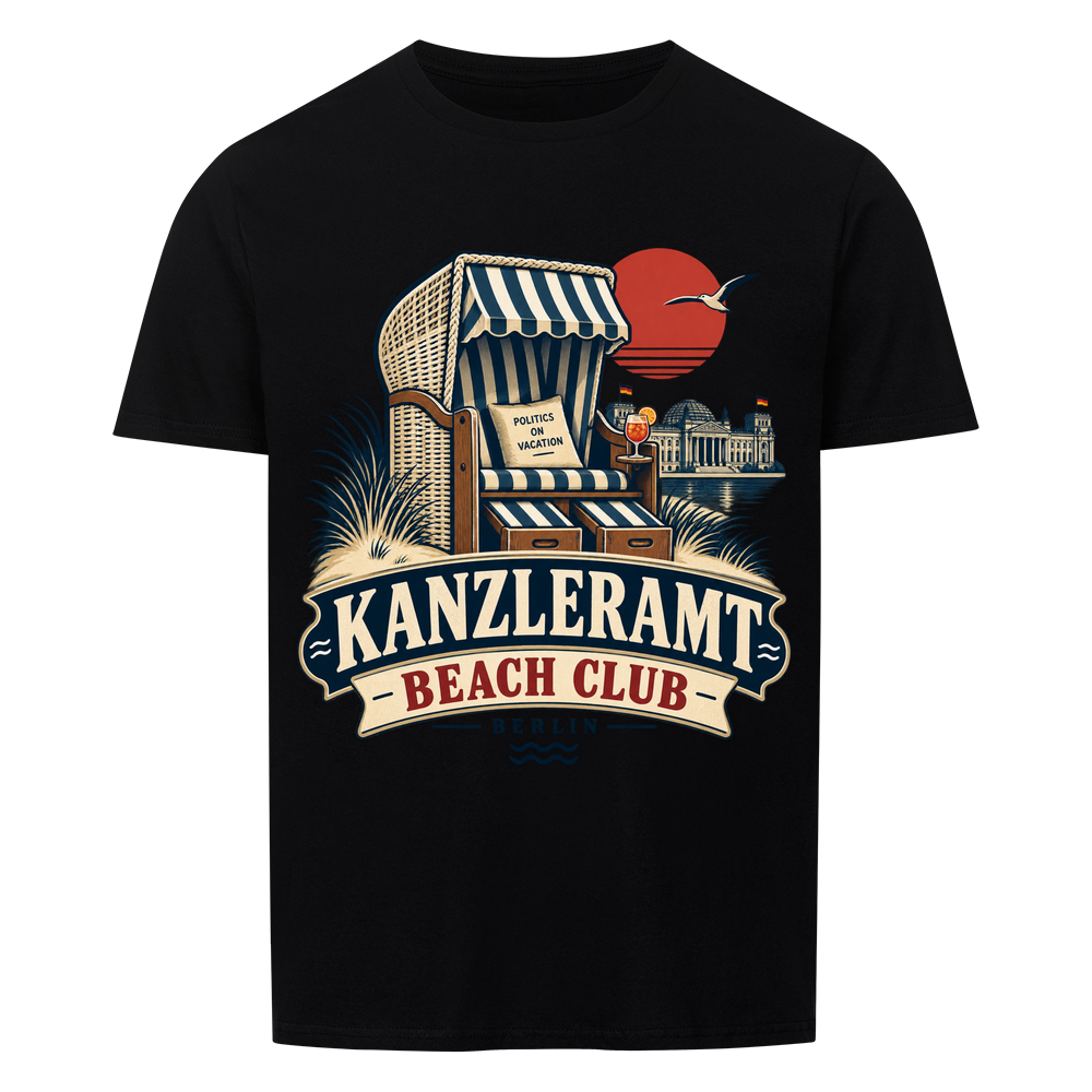 Kanzleramt Beach Club T-Shirt – schwarz