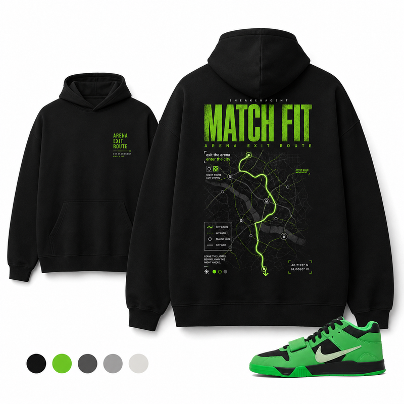 Arena Exit Route Oversized Hoodie – Match Fit