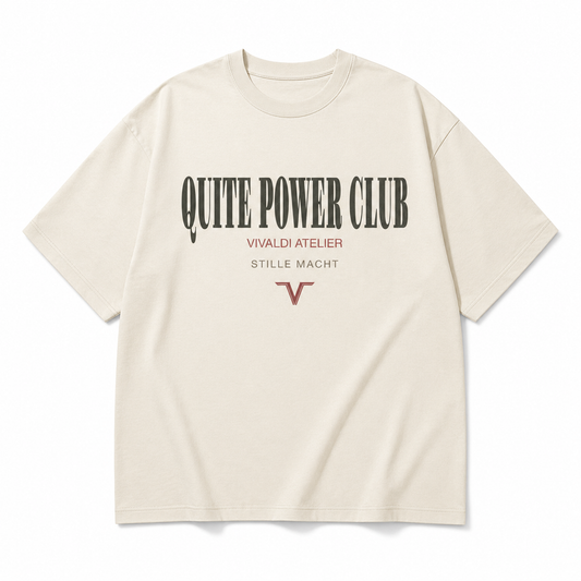 QUIET POWER CLUB – Spring Edition Oversized Shirt