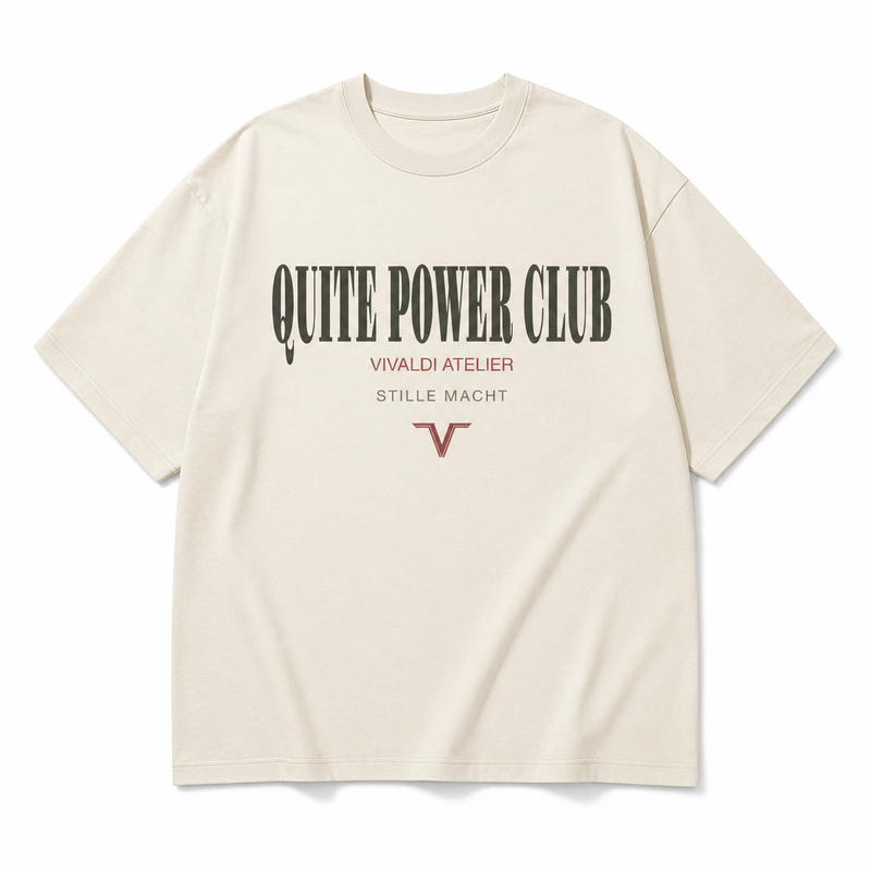 QUIET POWER CLUB – Spring Edition Oversized Shirt
